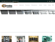 Tablet Screenshot of cemeks.com.tr
